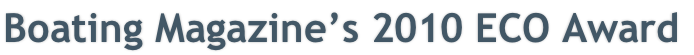 Boating Magazine’s 2010 ECO Award
